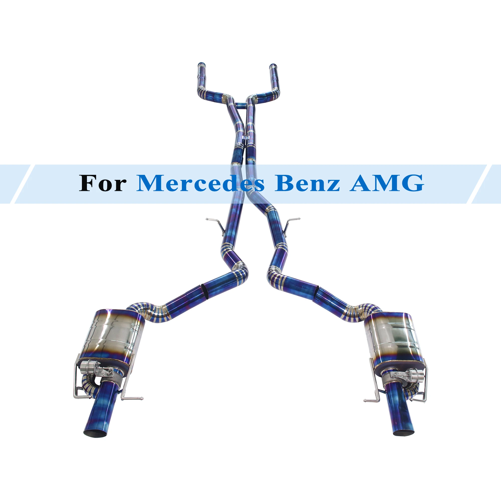 

Exhaust System for 2015-2018 Mercedes Benz AMG GT63 S 4.0T Performance Dual Muffler Electronic Vacuum Valve Titanium Alloy