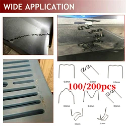 100/200pcs Welding Gun Nails Hot Stapler Staples Plastic Welder Repair Welding Bumper Bodywork Car Repair Tool Welding Equipment