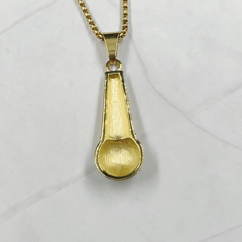 Rapper Microphone Stainless steel Necklace Pendant Men Women Gold Color Rhinestone Necklace Shellhard Hip Hop Jewelry