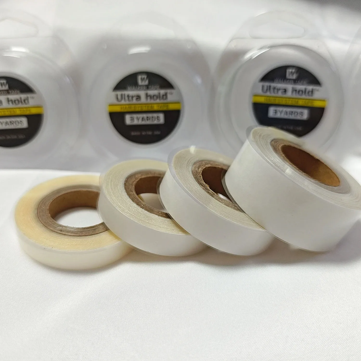 3Yards 0.8/1/1.2/2cm Hair System Tape Double Side Walker Tape White Lace Front Wig Tape For ToupeeSweatproof Ultra Hold Wig Tape