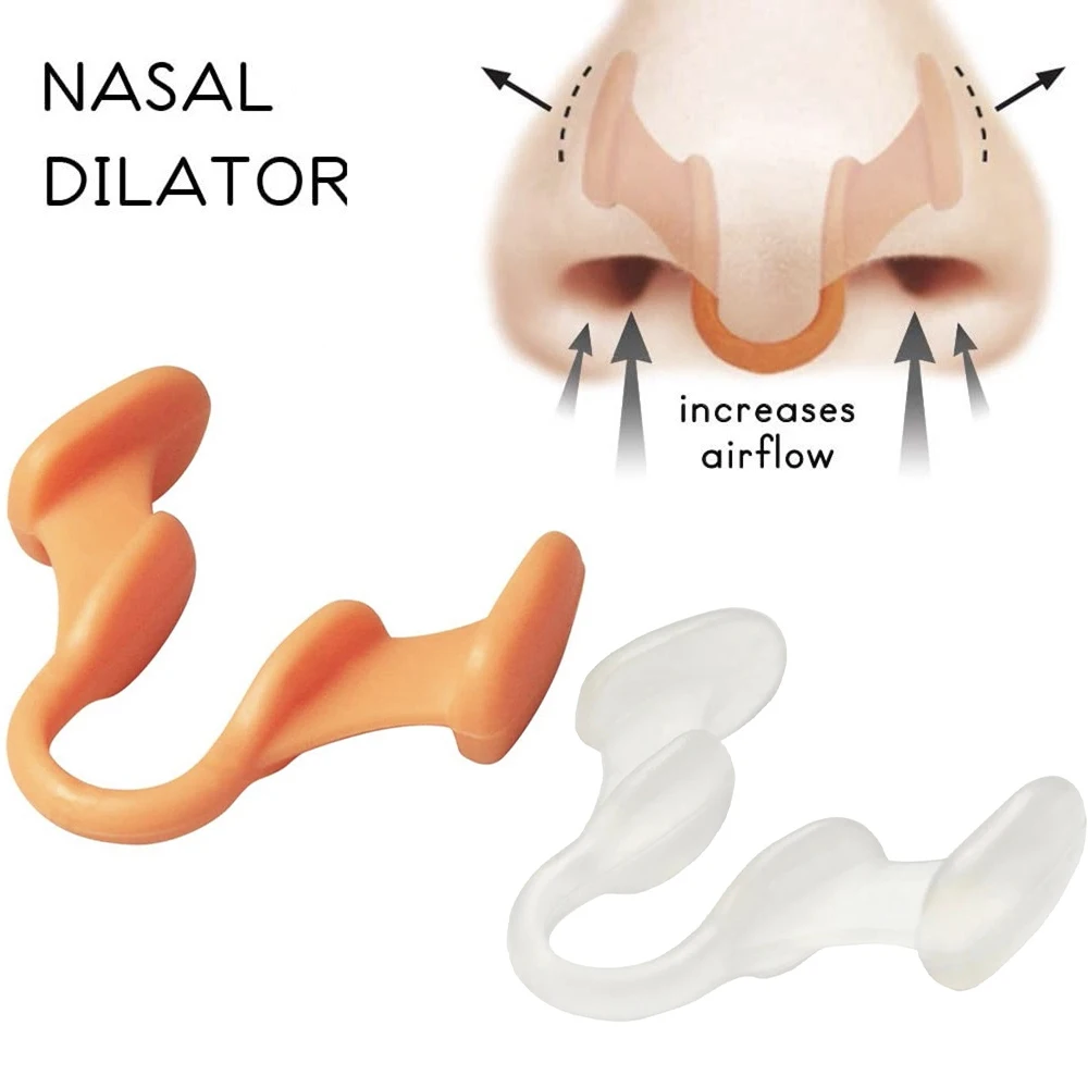 Nose Dilator Nasal Silicone Nose Clip Anti Snoring Devices Easy Breath Snore Stopper Help Breathe  Improve Sleep&Snoring