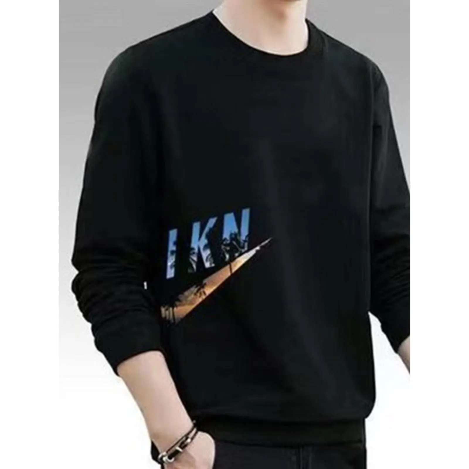 

Долгий свитшот Свек Спецодежда Мужская футболка Офисный топ Большой размер База irt Осенняя одежда Молодежная мода