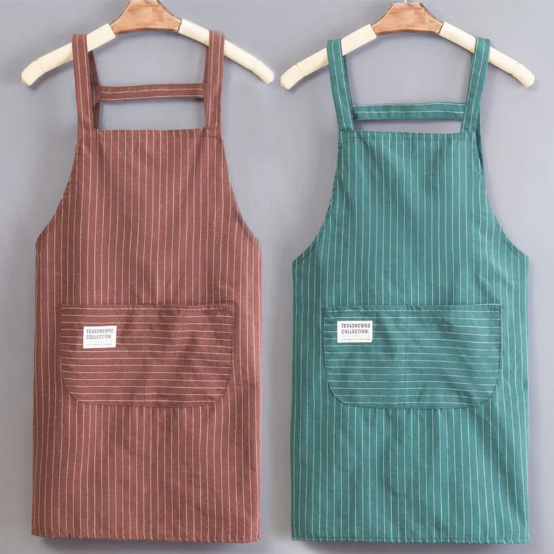 Apron household kitchen home and abroad pure cotton women 2021 new net red summer thin catering special work clothes kitchen