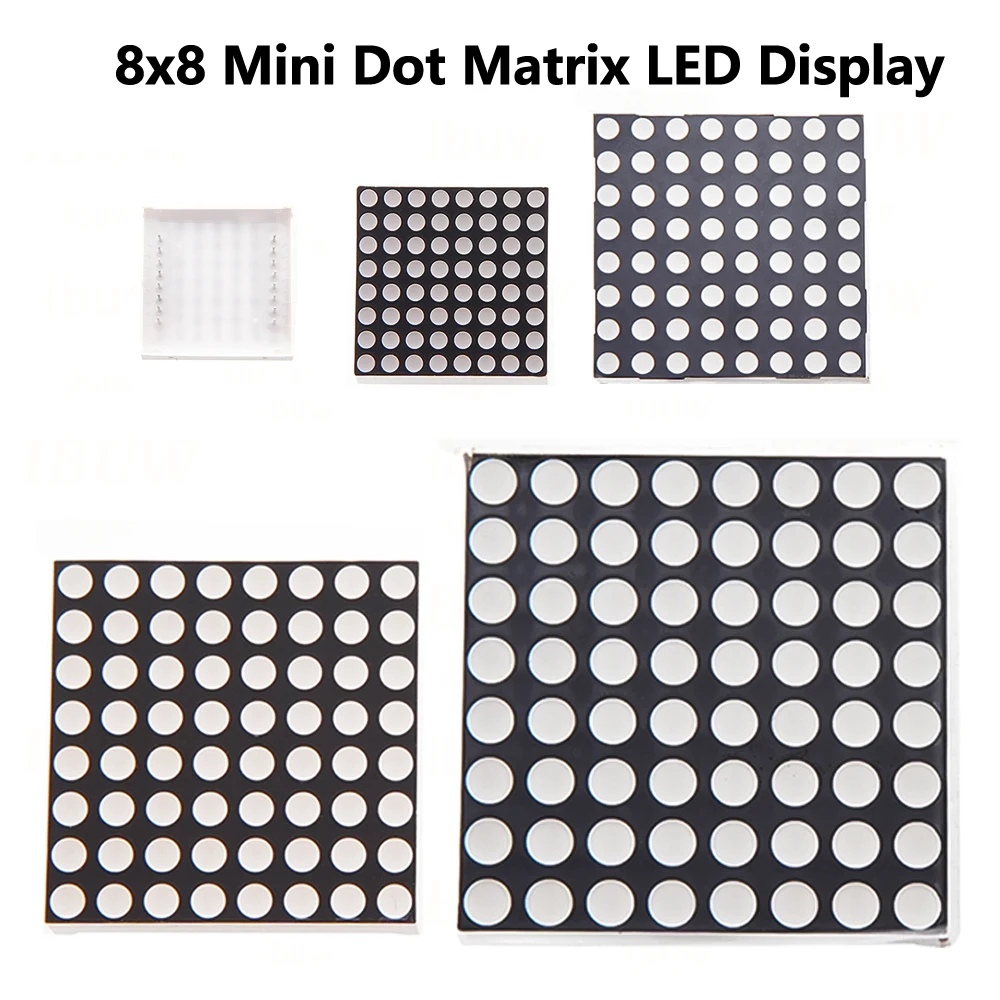 5PCS 8x8 8*8 Mini Dot Matrix LED Display Red Common Anode Digital Tube 3.0mm 3.75mm 5.0mm 1.9mm DIY Electronic Kit For Arduino