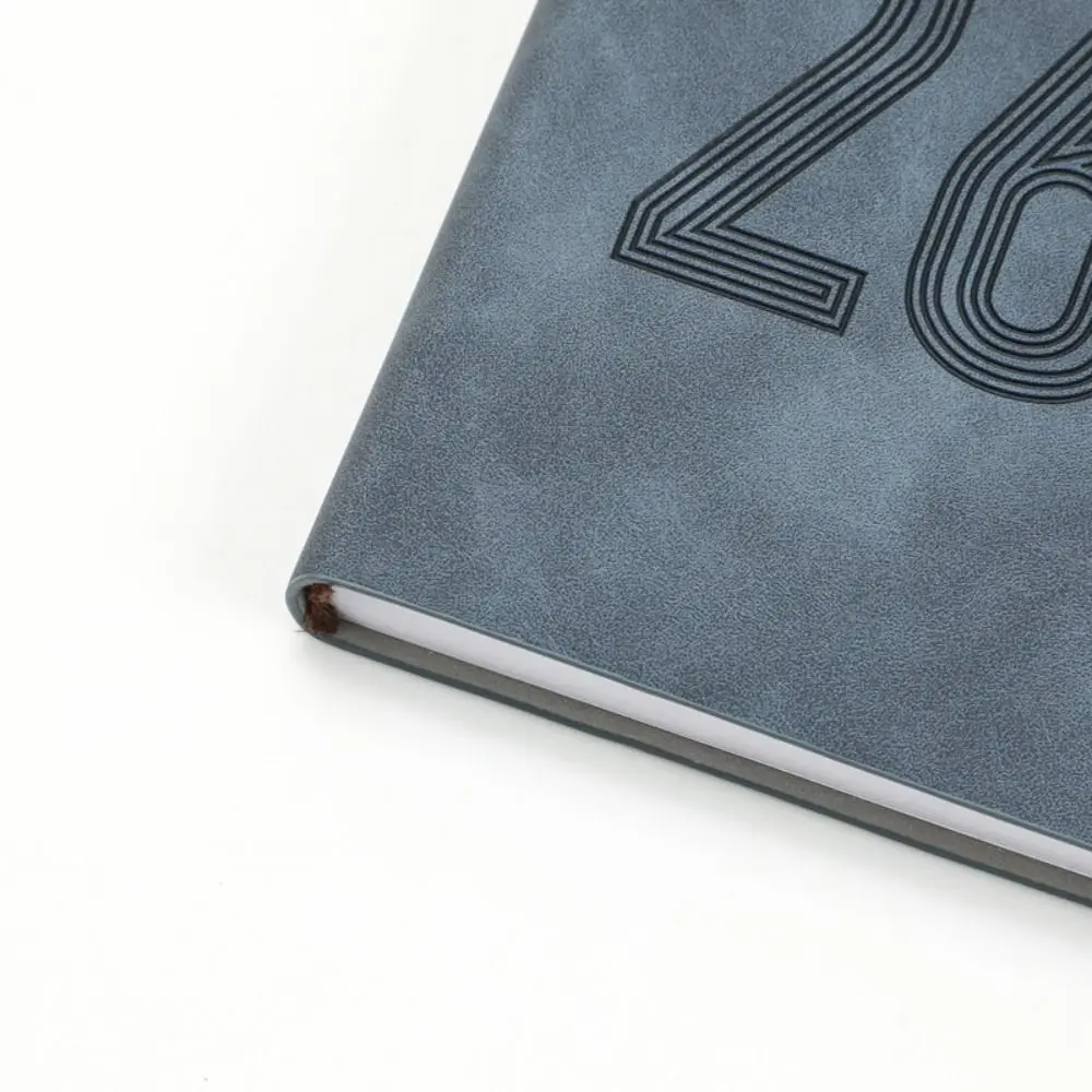 

2026 365 Days Efficiency Notebook Yearly Schedule English Version a5 Agenda Planning Notepad Soft Leather Cover