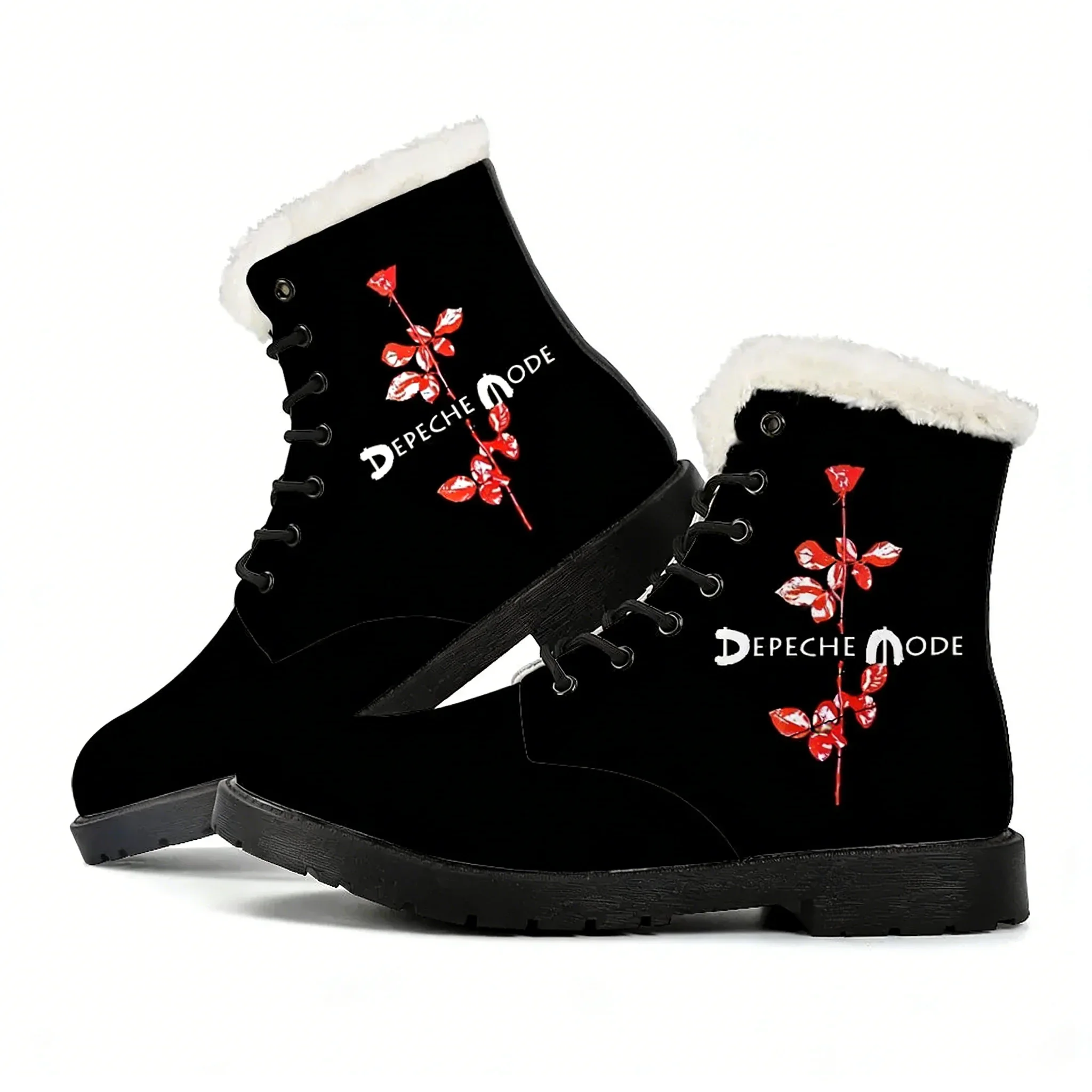

Depeche Rock Band Mode Plush Boots Mens Women Teenager Shoe Casual Water proof Boot Outdoor Lightweight High Quality Couple Shoe