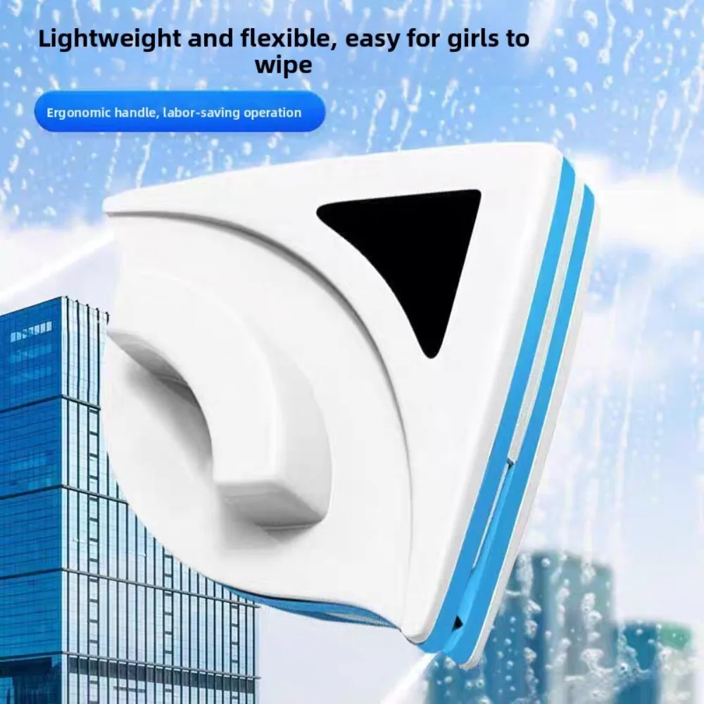 

Double Sided Magnetic Window Cleaner for Hollow Glass 18 30mm Strong Triangular Cleaning Tool for Home and Office Use