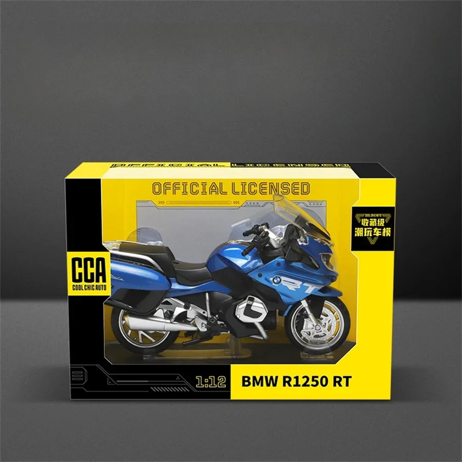 CCA 1:12 BMW R1250RT motocicleta de aleación con licencia de Motocross, modelo de juguete, colección de coches, regalo, producción de fundición a presión estática