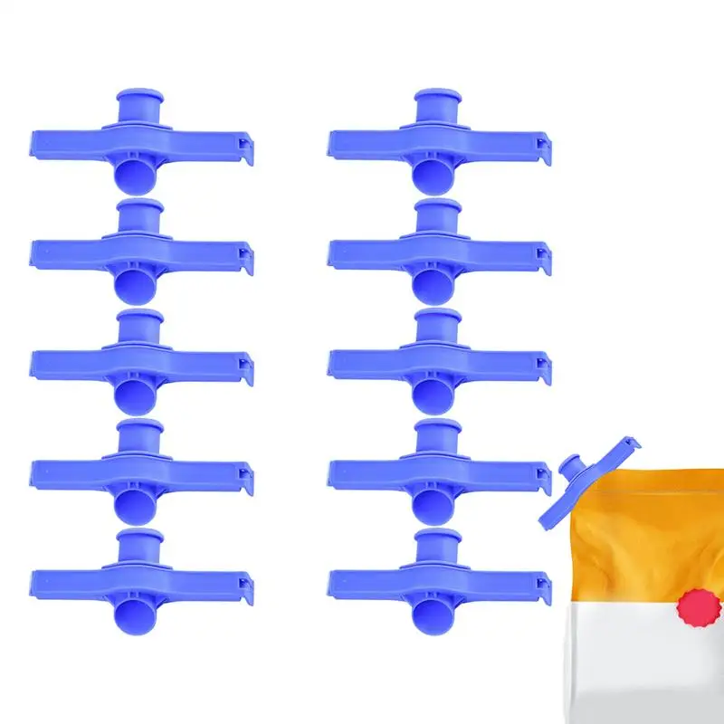 Snack-Dichtungsclip, sichere Chip-Clips, Lebensmittelbeutel-Clips, 10 Stück, verlängerte Dichtungsstange, Dichtungsbeutel-Clips, Dichtungsclips für Snacks, Nüsse