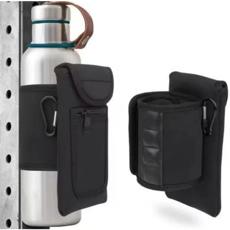 1pcs Fitness Magnetic Water Bottle Sleeve Multi-Purpose Outdoor Sports Non-Slip Water Bottle Storage Pouch for Gym Hiking