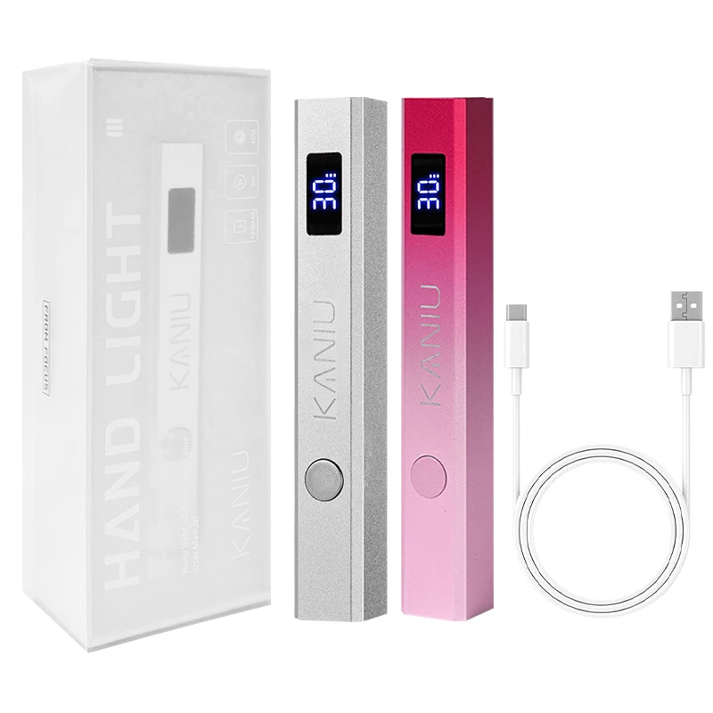 Kaniu 4.0 Handheld nageldrogerlamp voor het uitharden van gellak USB oplaadbaar 8s sneldrogende nageldroger Snelle uitharding voor gellaklijm