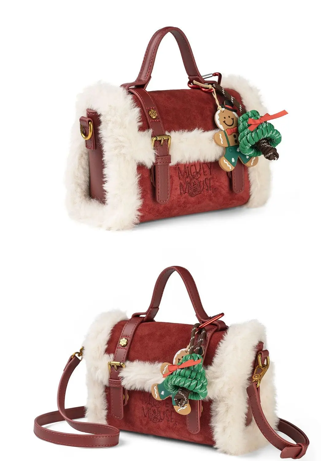 Zaino giocattolo di peluche Disney Mickey cartone animato creativo Kawaii ragazze retrò soffice borsa a tracolla borsa a tracolla regalo di Natale all'ingrosso