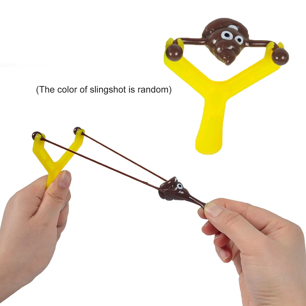 ألعاب طرد أنبوب وهمية صغيرة مرنة لون عشوائي ضد الإجهاد المنجنيق المحمولة وهمية براز قاذفة قابلة لإعادة الاستخدام للأطفال هدايا العيد