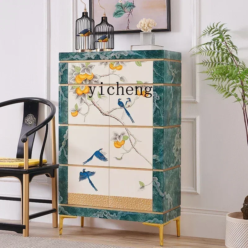 1-D29Shoe Cabinet Home Corridor Painting Everything Goes Well Entrance Shoe Cabinet