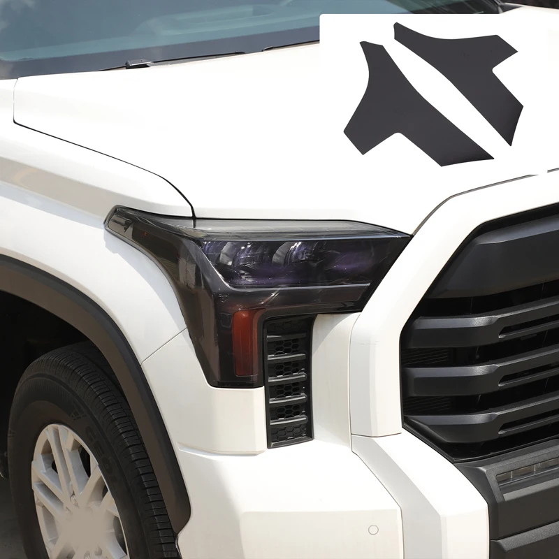 

For Toyota Tundra 2022-2025 Automotive Front Headlight Film Decorative Sticker PVC Car Modification Accessories