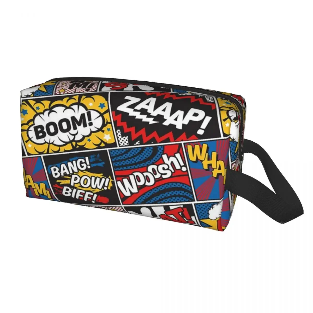 Comic Book Superheroes Pattern Makeup Bag for Women Travel Cosmetic Organizer Fashion Storage Toiletry Bags