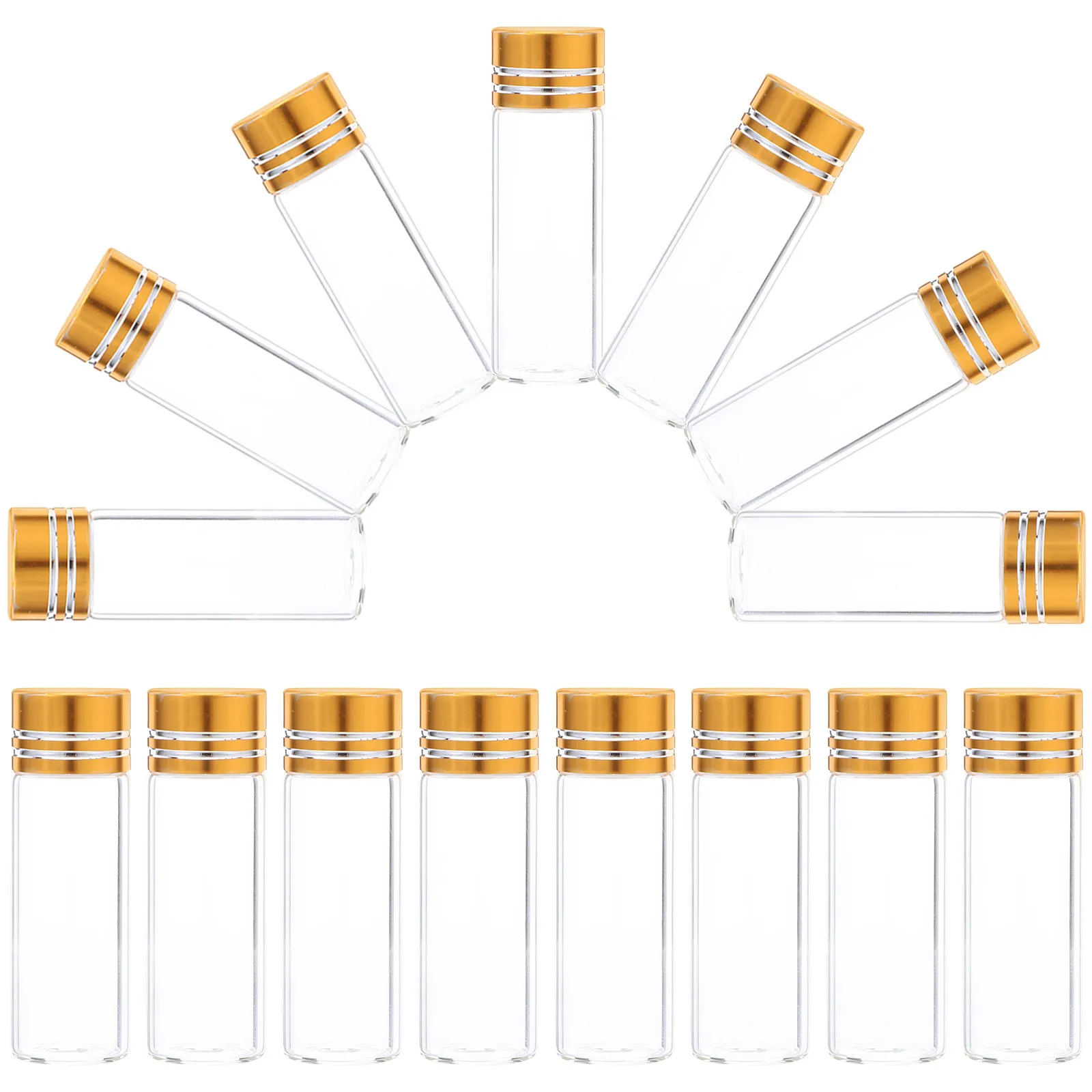 

24 шт. мини-флаконы для пробников духов, прозрачные стеклянные флаконы 4 мл с завинчивающимися крышками, портативные пустые емкости для ароматов и эфирных масел