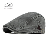 2022 Spring And Summer Thin Breathable Washed Cotton Peaked Cap Female British Retro Artistic Beret Male Advance Hats