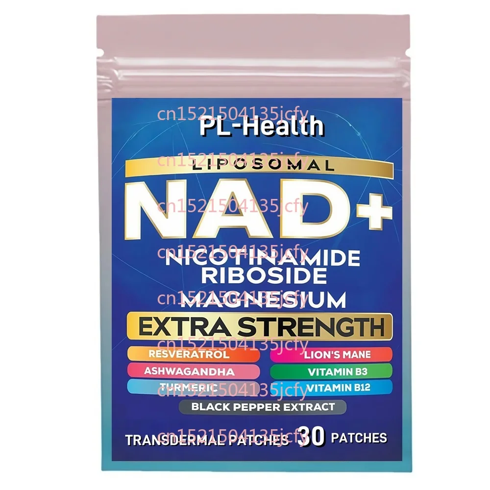 

30 Patches Liposomal NAD Transdermal Patches With Magnesium, Resveratrol, Turmeric for Anti Aging, Cellular Repair