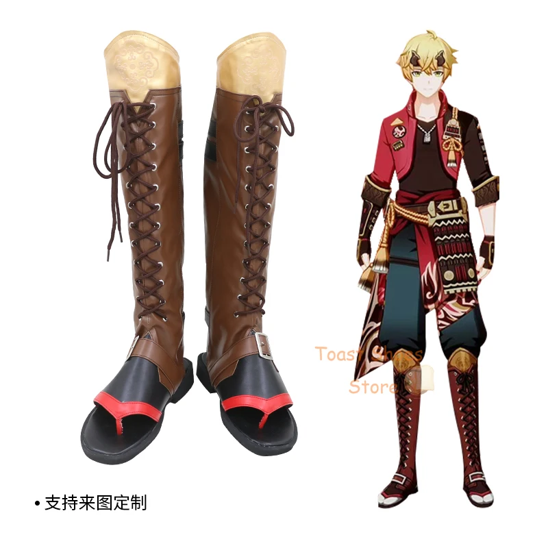 

Thoma Genshinimpact Cosplay Comic Anime Game for Con Halloween Party Cosplay Costume Prop Shoes