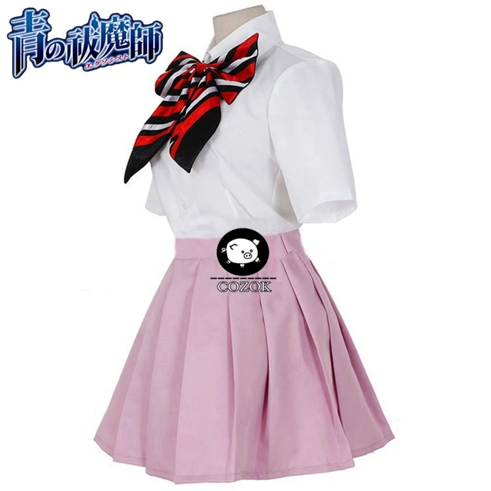 Anime Blue Exorcist Ao No Exorcist Kamiki Izumo Moriyama Shiemi JK School Uniform Cosplay Costume