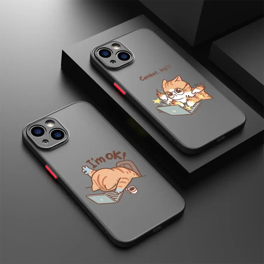 Мягкий чехол с забавным мультяшным рабочим котом для Apple iPhone XS Max 7, 8, 15, 16, 17 14 Plus, 13 Mini 12 13 11 Pro Max Мягкий чехол с забавным мультяшным рабочим котом для Apple iPhone XS Max 7, 8, 15, 16, 17 14 Plus, 13 Mini 12 13 11 Pro Max