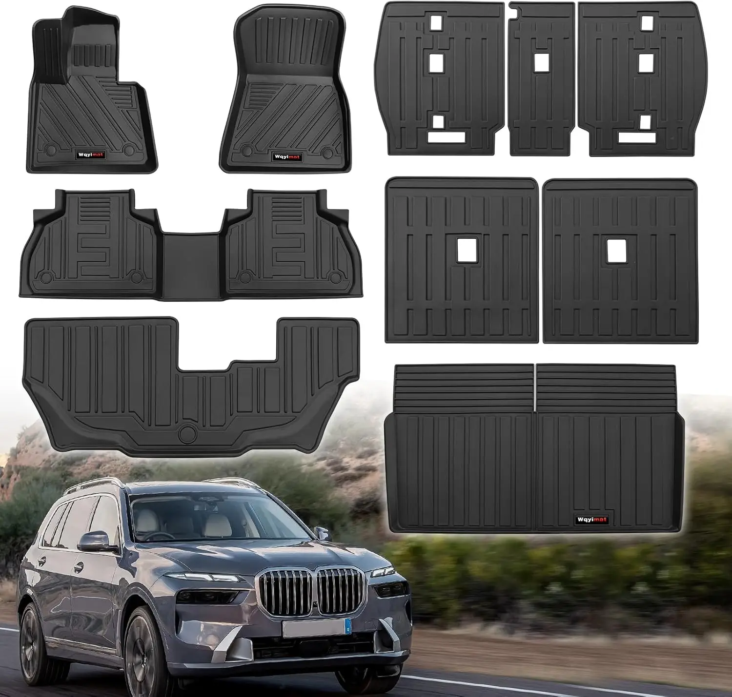 BMW X7 G07 7-Seater TPE All-Weather Floor Mats - usage example