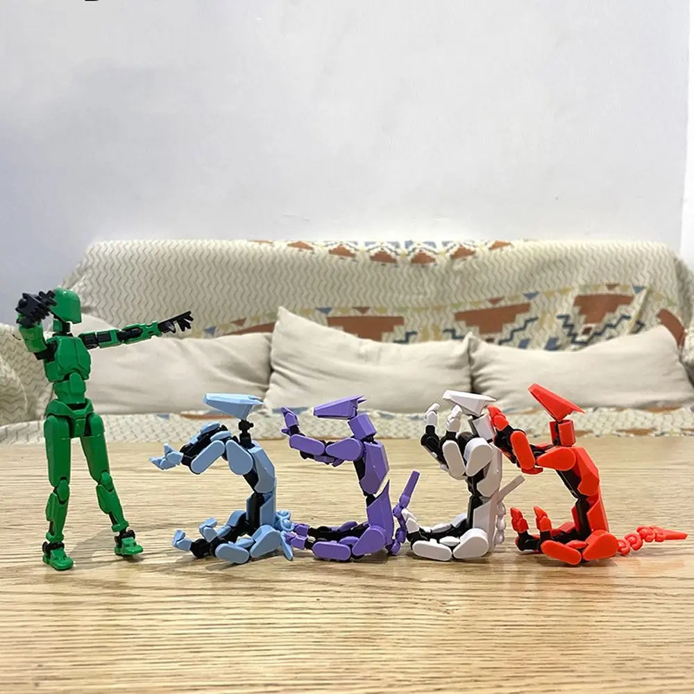 3Dプリント可動式犬フィギュアマネキン変形ラッキーキャラクターロボット装飾アクションフィギュア多関節犬