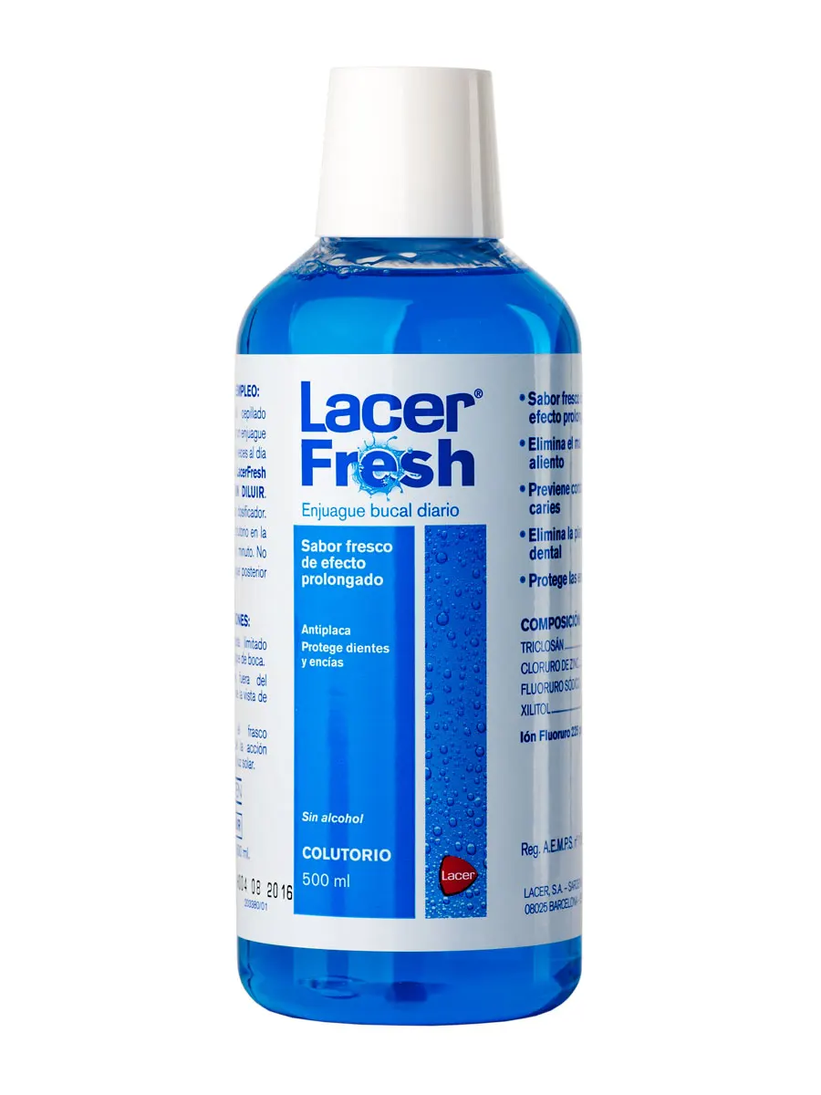 Lacer fresh daily mouthwash 500ml-Daily mouthwash