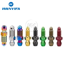 Wanyifa High-Strength Alloy Bolts M6 M8 1.0 1.25mm Pitch Motorcycle Brake Caliper Bleed Nipple Screws for Brembo Car/Frando