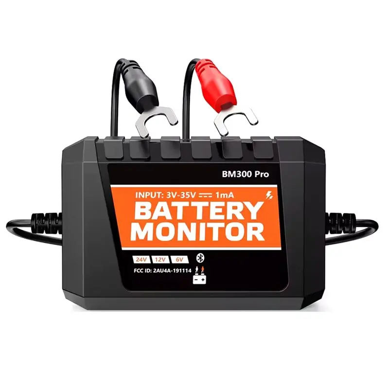 M50K-Battery Monitor 6V/24V/12V Battery Tester SOC Battery Health Analyzer Tool Charging And Startup System Testing Tool