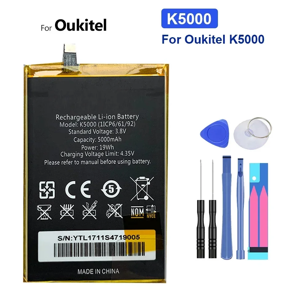 

Сменный аккумулятор для Oukitel K6000 Pro, K6000Pro, 4G LTE, MTK6753, 5,5 дюйма, инструменты