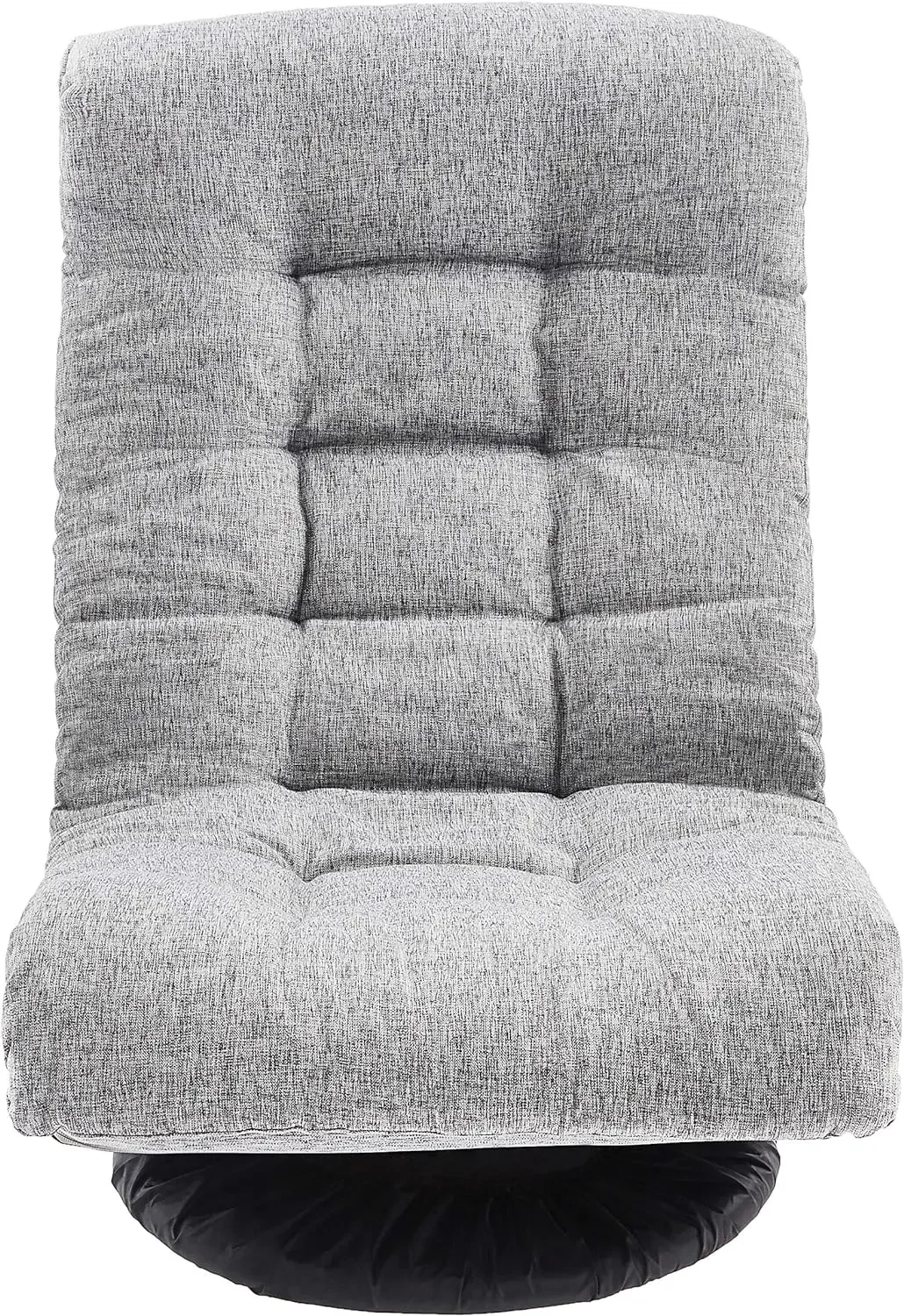 Básico-Swivel Foam Lounge Chair com encosto de cabeça, Cinza, Ajustável, 26.3 ", D x 23.5" W x 13.7 "H