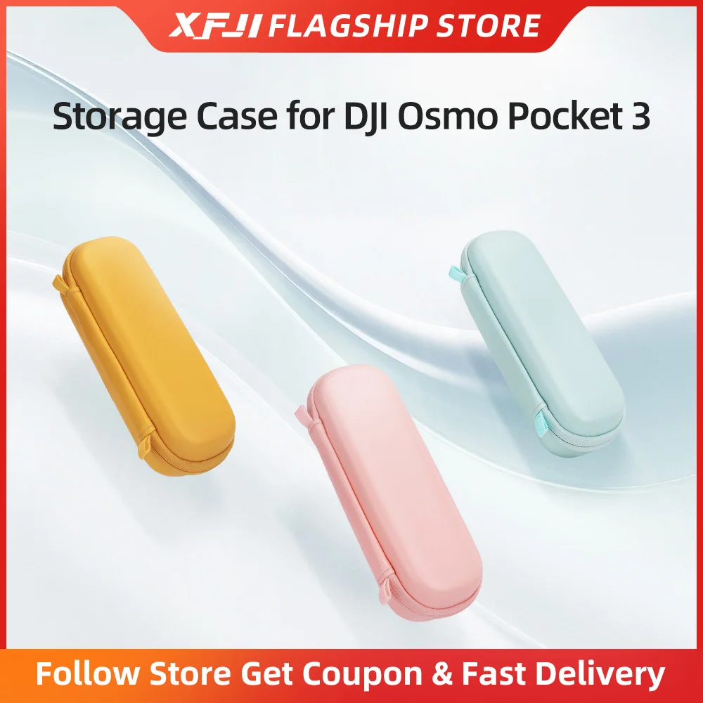 XFJI Hard Carrying Case for DJI Osmo Pocket 3 Multicolor PU 