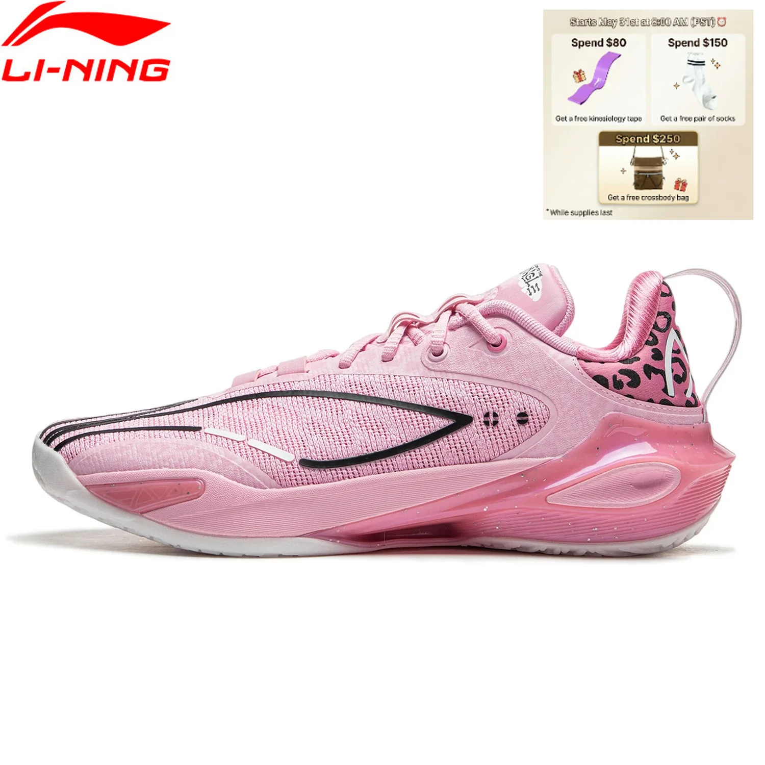 Li-Ning Men's SPEED XI Professional Basketball Shoes BOOM Cushion Stable Sneakers LiNing Sports Shoes ABAU053