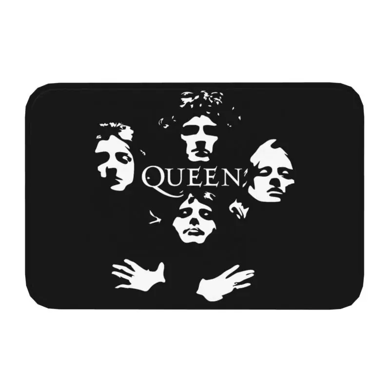 Freddie Mercury Queen Band Front Door Floor Entrance Mat Outdoor Bath Kitchen Doormat Bedroom Carpet Rug