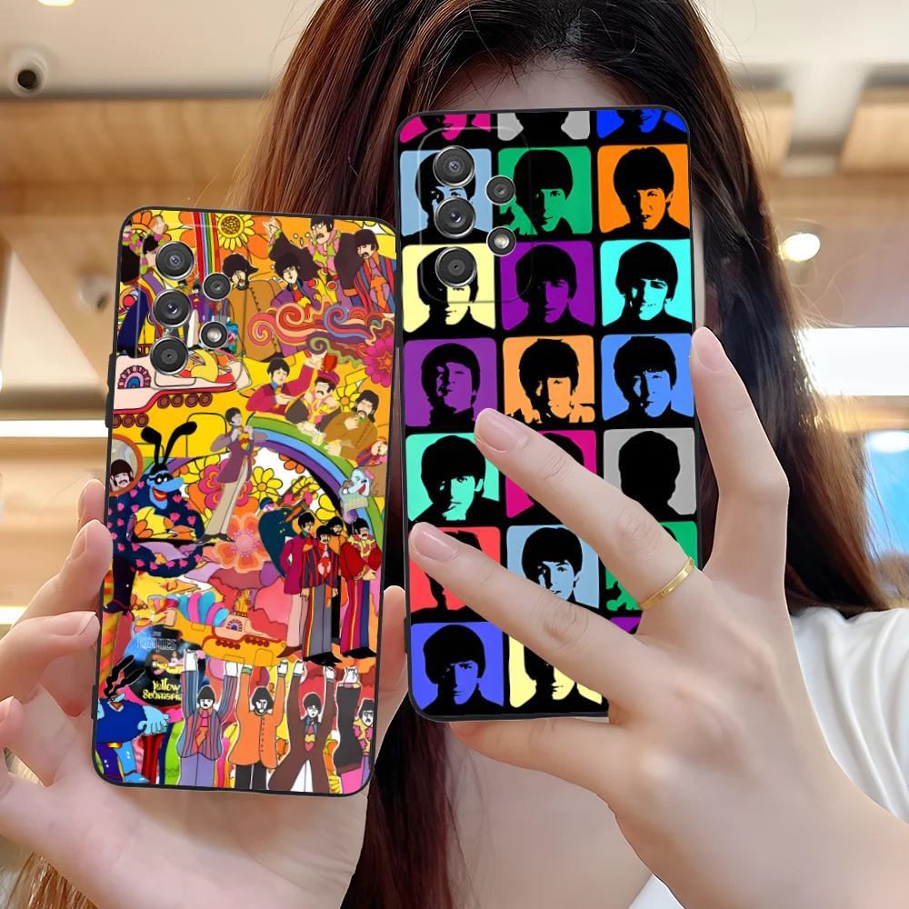 Mobile B-Beatles-s Phone Case for Samsung Galaxy A73 72 71 70 55 54 53 52 35 34 32 23 14 13 5G Black Cellphones Smartphone Cover