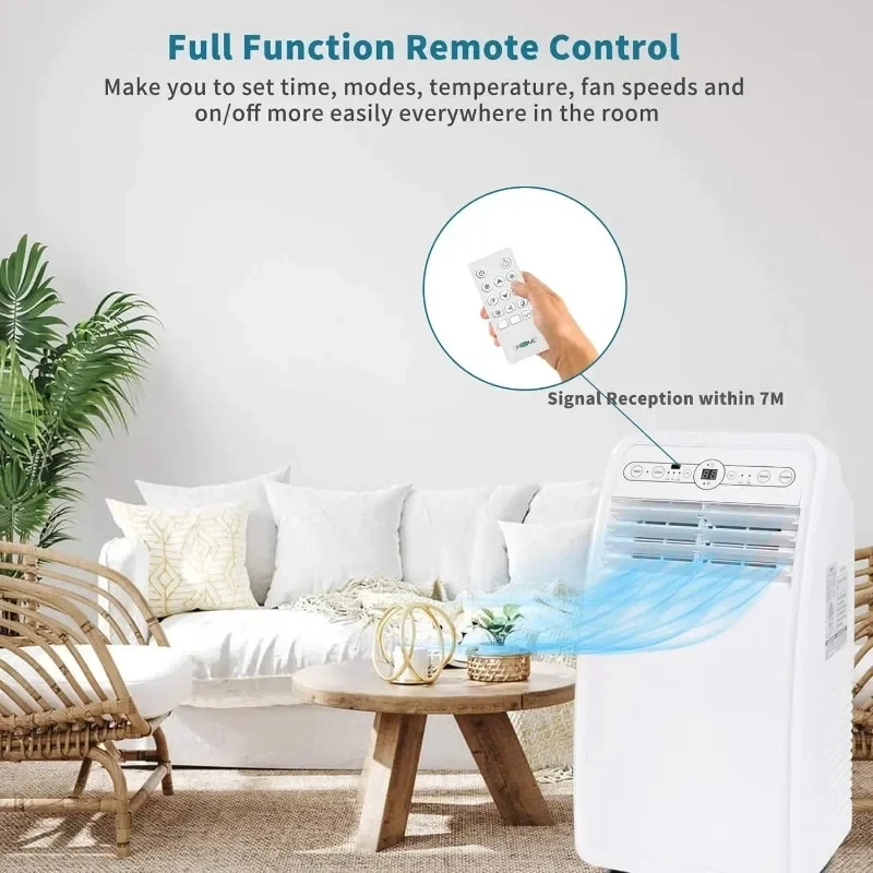 Uhome New Portable Air Conditioner Compact Air Conditioning Unit with Cooling Dehumidifier Fan