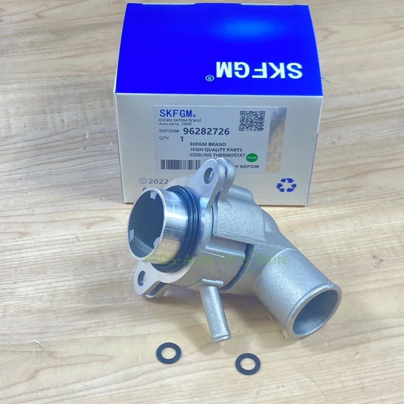 OE #   Termostato de Resfriamento de Motor de Alumínio 96282726 96407677 para Chevrolet Aveo, Daewoo Lacetti, Lanos, Nubira, Pontiac Wave