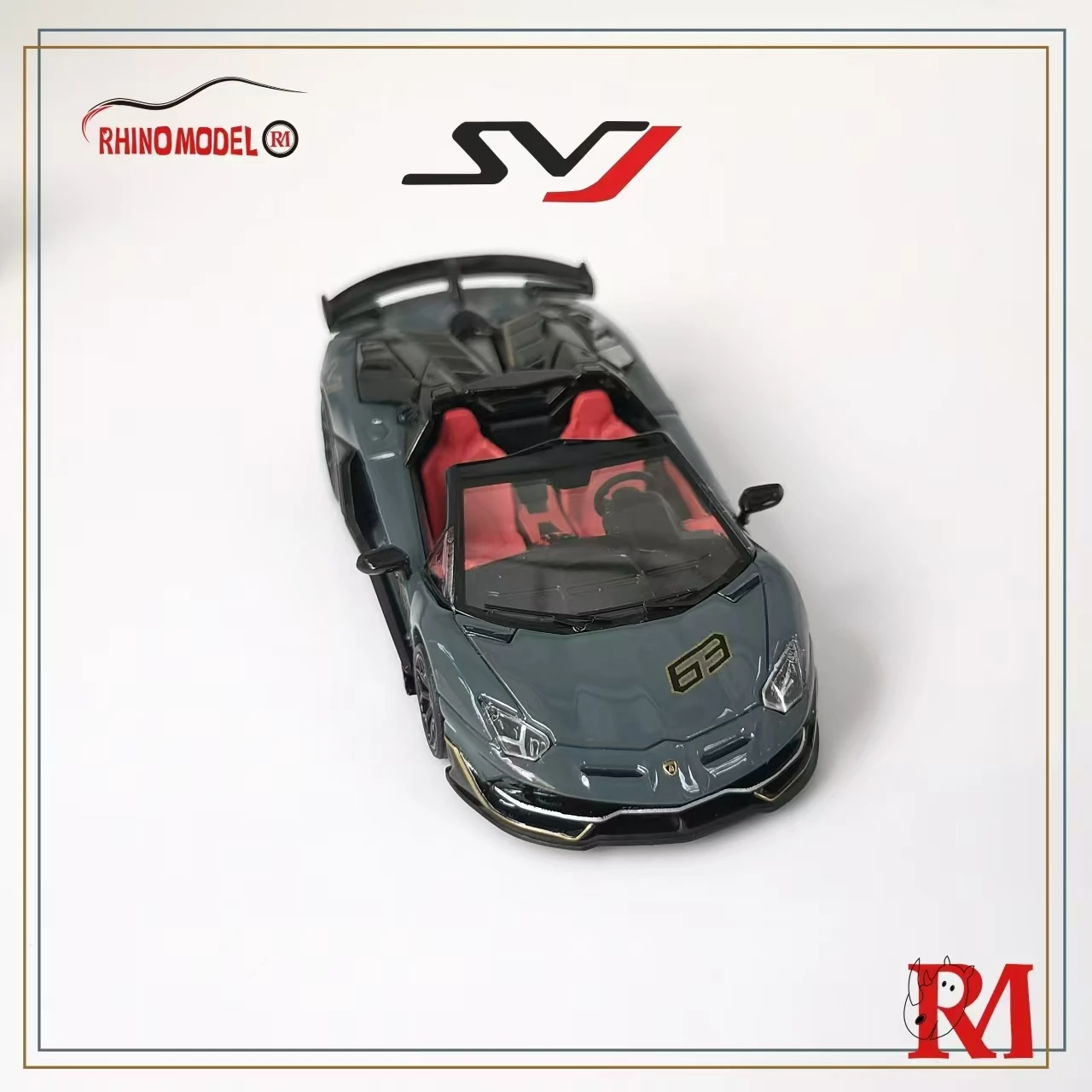 **Preorder**Rhino Model 1:64 Aventador svj Roadster Diecast Model Car