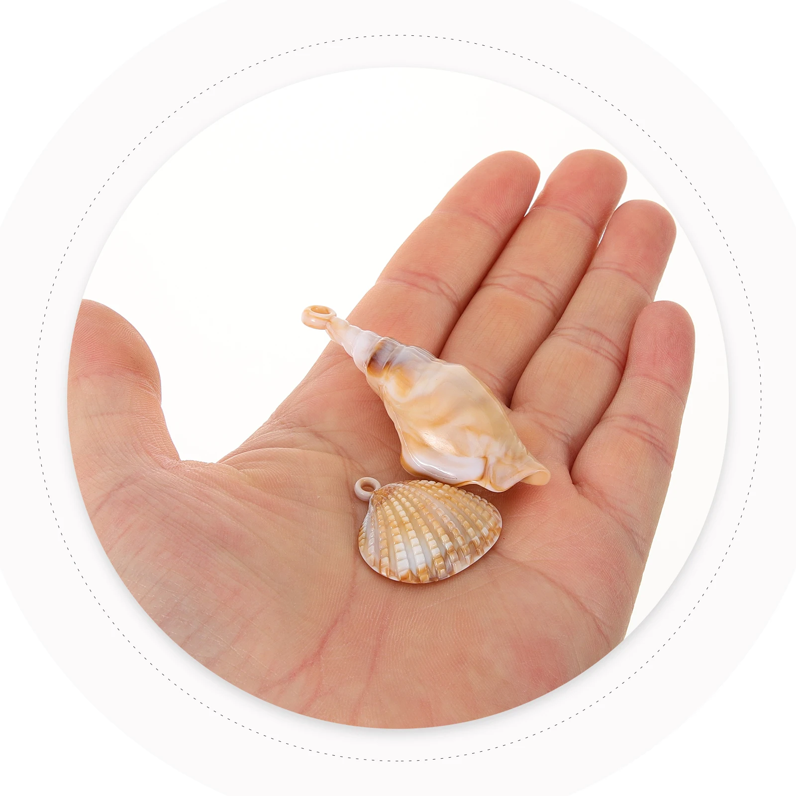

20Pcs Ocean Theme Pendants Shell Charms DIY Necklace Bracelet Jewelry Making Supplies Ocean Theme Pendants Shell Charms