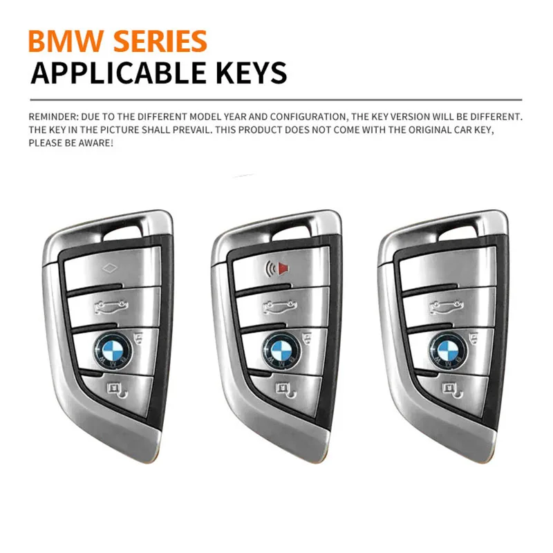 Car Key Case Cover Emblem Leather Keychain For BMW G30 G32 G01 G02 G05 G06 G07 G26 G23 G22 F40 F20 G08 G16 G15 G14 G12 G11 F02