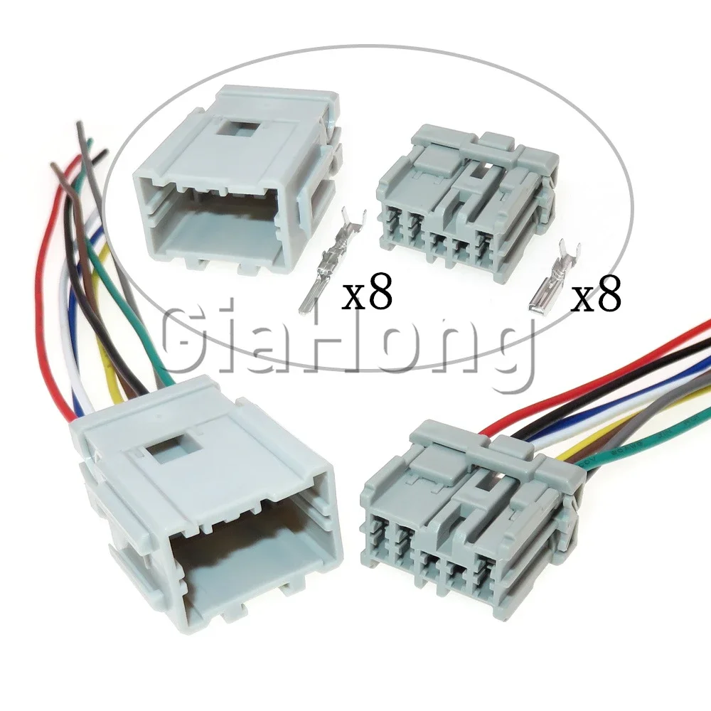 

1 Set 8 Ways 6098-0248 AC Assembly Auto Male Female Docking Wiring Socket for Toyota 6098-0247 Composite Connector