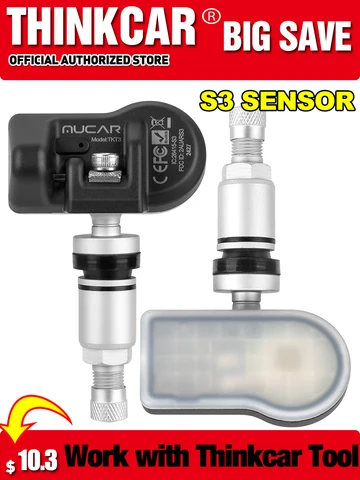 THINKCAR THINKTPMS S3 315/433 МГц автомобильный датчик давления в шинах TPMS работает с Thinkcar/Mucar VENUL I-PRO tpms инструмент