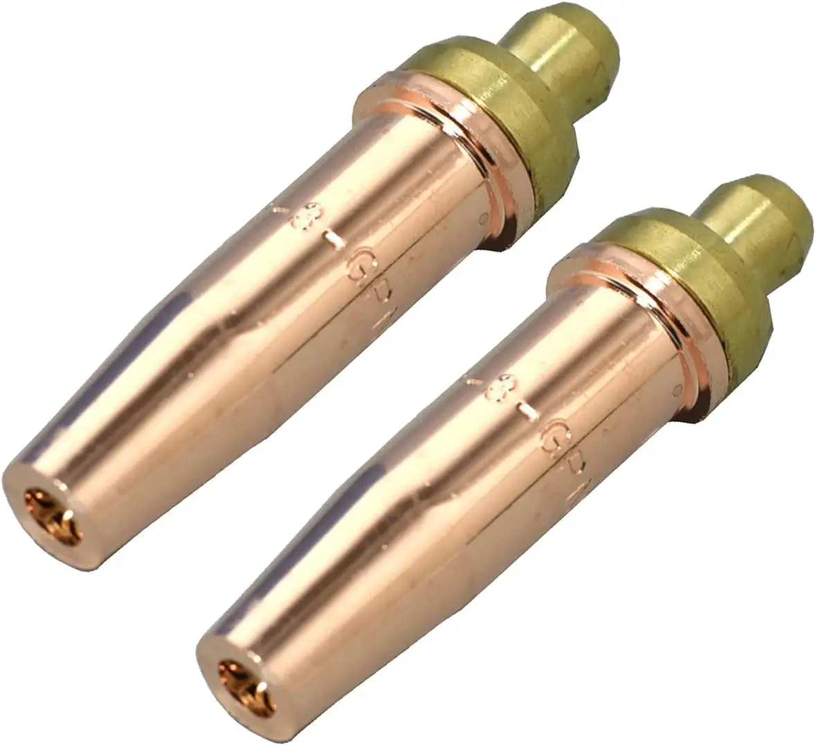 

RIVERWELD Propane Natural Gas Cutting Tips 3-GPN Size 0 and 0-3-GPN Fit Victor-style Oxyfuel Cutter Torch Made of Copper 2pk