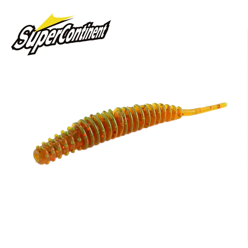 Supercontinent soft bait new Needle 5cm/4cm tail fishing lures sinking tremor bait Soft Fishing Lure Fishy Worms lur