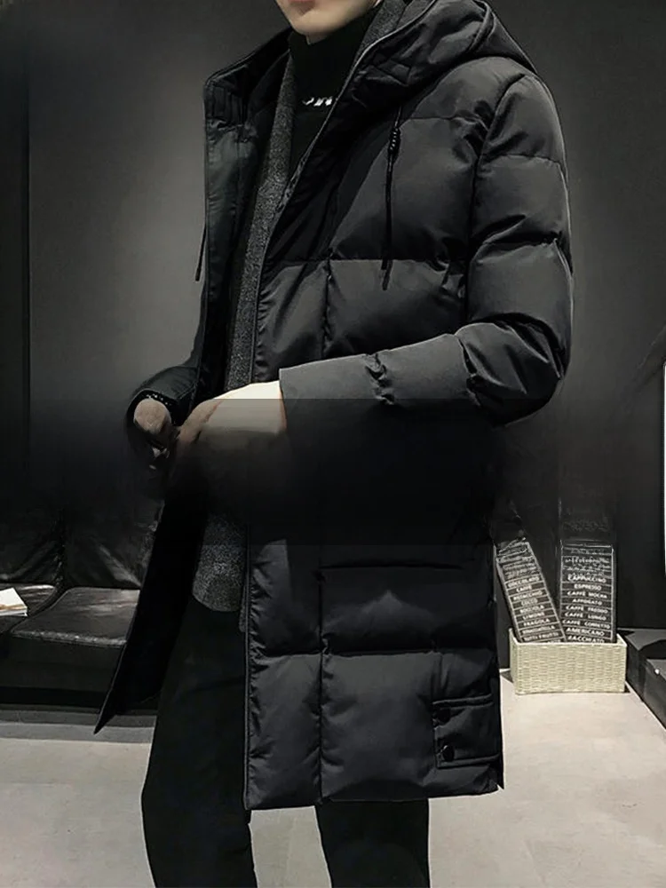 

Paul 2026 Best Selling Men's Thiened Warmth Hooded down Cotton Jaet Slim Fit Coat Large Size Polyester Fiber Zipper Closure