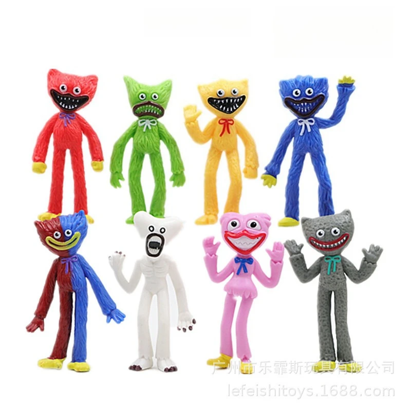Image of 8 Stück Kawaii Game Poppy Playtime Serie 8CM Figuren Niedliche Cartoon-Charaktere Kreatives Exquisites Modell Desktop-Spielzeug Geburtstagsgeschenk