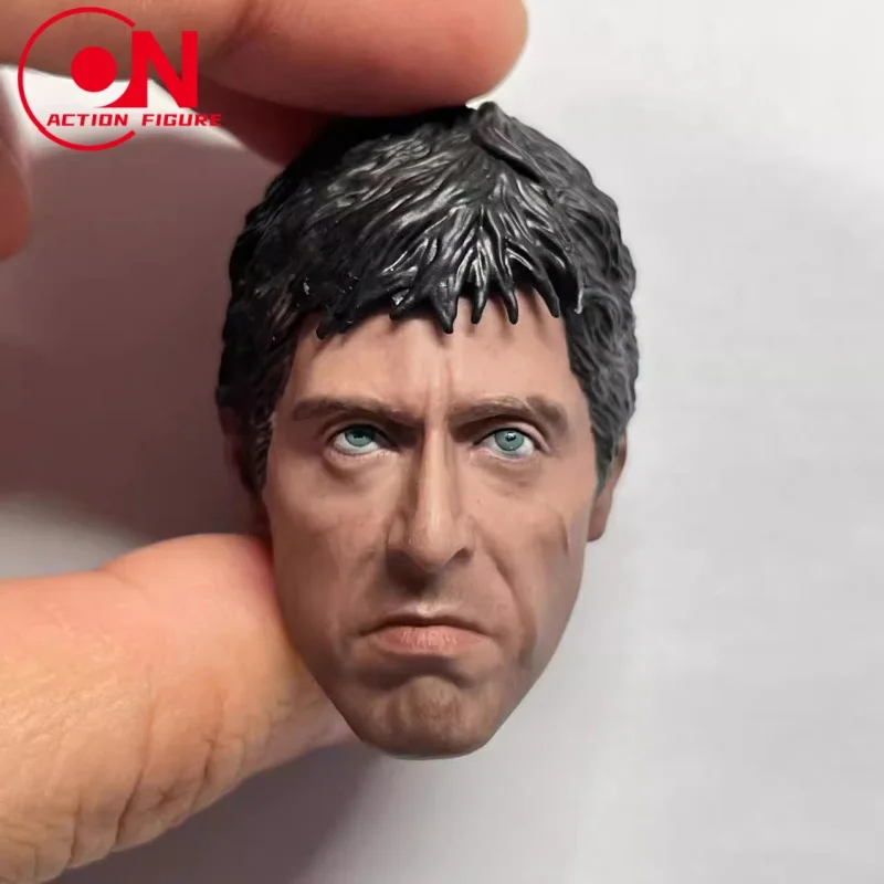 1/6 Al Pacino Scarred Head Sculpt PVC ทหารชายหัวแกะสลักรุ่น 12 ''Action Figure Body ตุ๊กตา