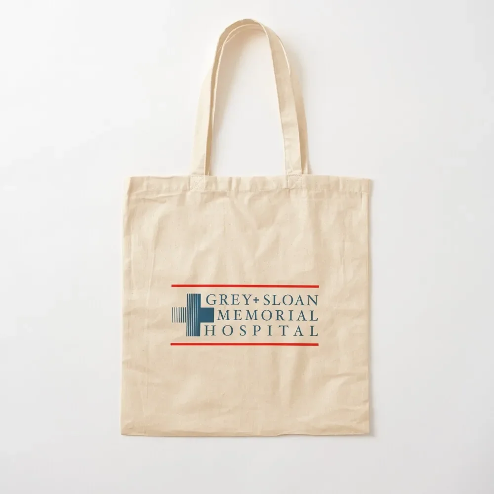 

Grey Sloan Memorial Hospital Logo w/ Red border Tote Bag Woman shopper bag Women's beach bags Customizable tote bag